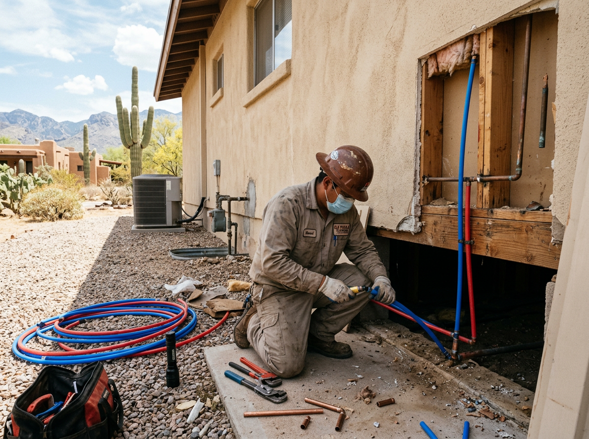 What a Whole House Repipe Actually Costs in Tucson